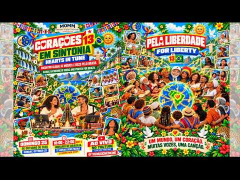 CORAÇÕES EM SINTONIA | Música e Rezo pelo Brasil 🇧🇷 HEARTS IN TUNE | Music & Prayer for Brazil