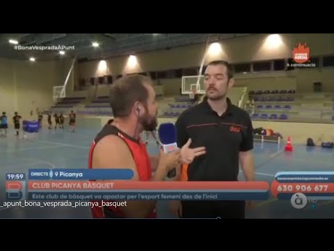 El PICANYA BÀSQUET al programa "Bona vesprada" d'Apunt televisió