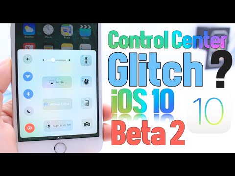iOS 10 Beta 2 Control Center Hidden Feature or glitch ?