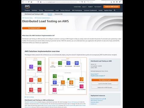 Distributed Load Testing Using Fargate | Open-Source AWS