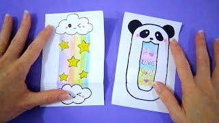 Como desenhar coisas fofas - Desenho surpresa 2 em 1