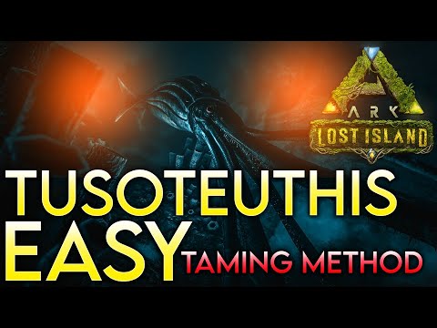 How To Tame TUSOTEUTHIS EASY On Lost Island!😱 | ARK Survival Evolved