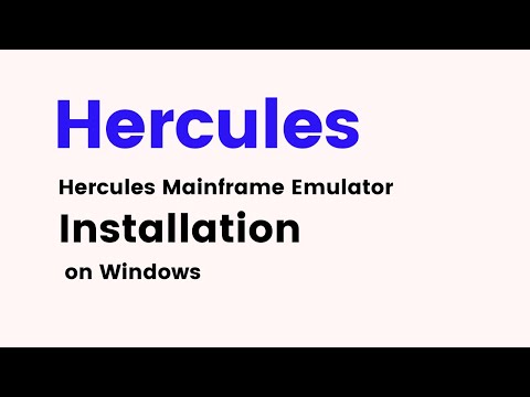 Hercules Emulator- How to Install Hercules Mainframe Emulator