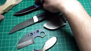 Titanium knives testing