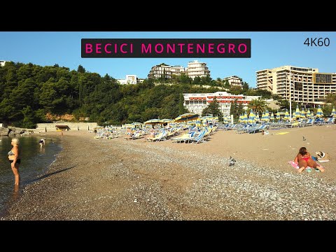 🌴Becici Beach🏖️Budva🌞Montenegro🇲🇪2023📷4K60