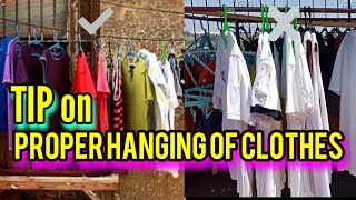 How To Hang Dry Clothes Properly Using a Hanger?