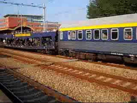Autoslaaptrein vertrek uit Den Bosch Aug 2007