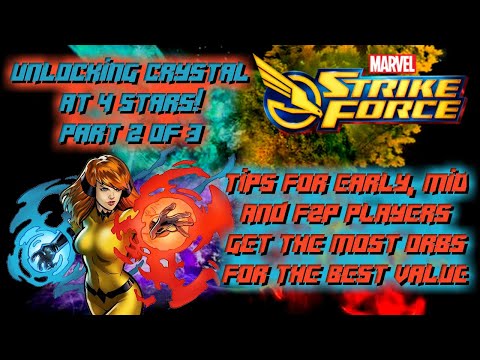 Marvel Strike Force: Unlocking Crystal at 4 stars!  Part 2 of 3