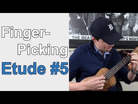 Fingerpicking Etude no. 5 || Travis Picking Ukulele Lesson