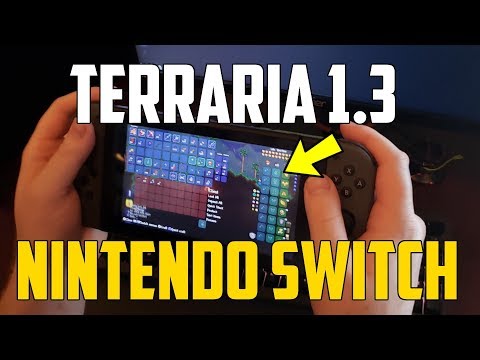 Terraria 1.3 Nintendo Switch UPDATE! | Switch with Terraria 1.3 items!