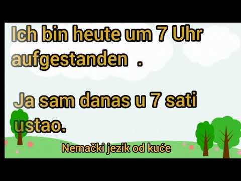 ●Lekcija 22 ● RECENICE U PROSLOM VREMENU ●   #nemackijezikodkuce