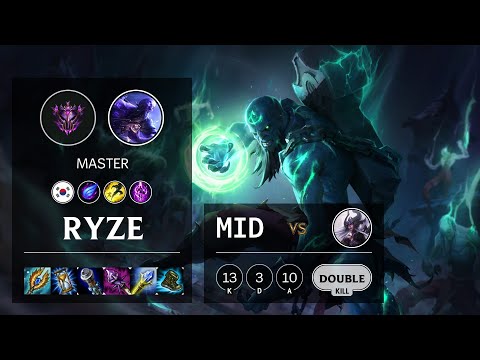 Ryze Mid vs Syndra - KR Master Patch 10.16