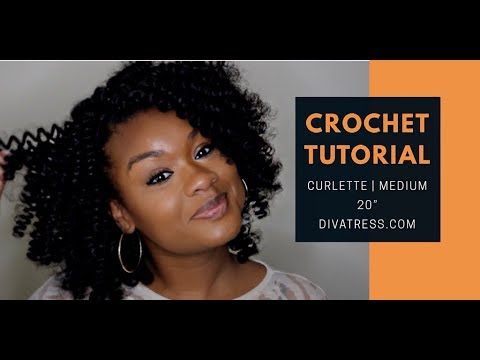 Crochet Tutorial | X-Pression Curlette Medium 20 inch | Divatress.com