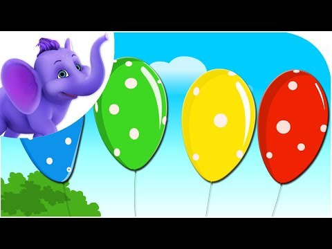Pretty Balloons with Lyrics - Nursery Rhyme