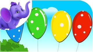 Pretty Balloons with Lyrics - Nursery Rhyme