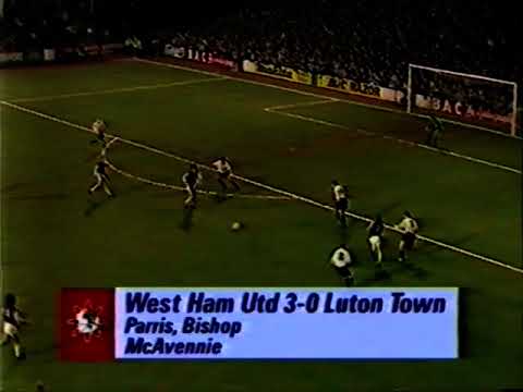 West Ham Utd v Luton Town F.A. Cup 4th Round Replay 30-01-1991