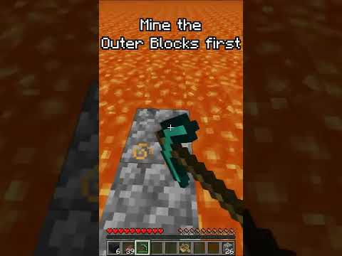 How to find Netherite in a lava pool! (1.19+) #shorts