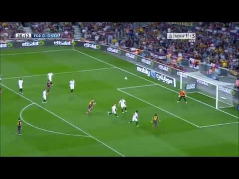 1ère Mi-temps FC Barcelona vs Sevilla FC (1-0)