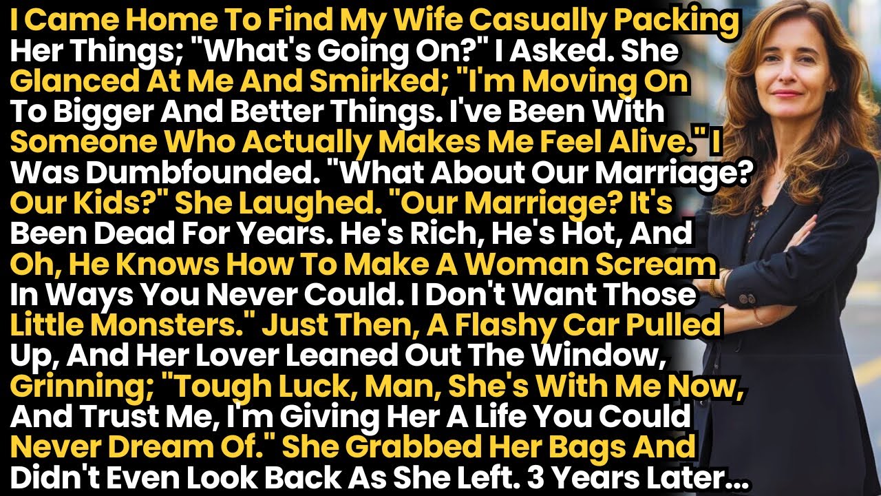 I Came Home To Find My Wife Casually Packing Her Things. She Smirked; "I'm Moving On To Bigger & Bet