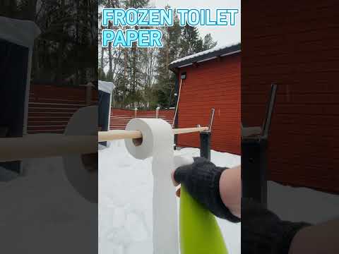 FROZEN TOILET PAPER -27°C (-16°F)