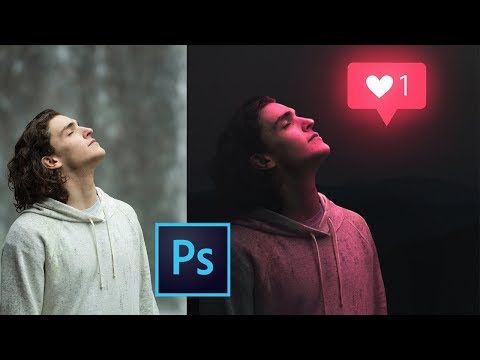 photoshop tutorial  glowing social media icon