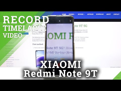 How to Change Speed of Timelapse in Xiaomi Redmi Note 9T - Enter Timelapse Options