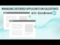 Managing Deferred Applicants on Salesforce with Enrollment Rx