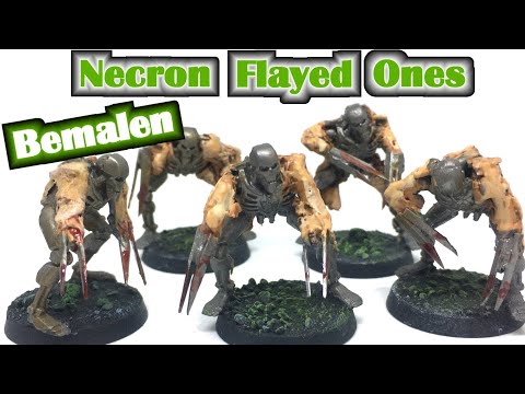 Wie bemalt man selbst gebastelte Necron Flayed Ones?