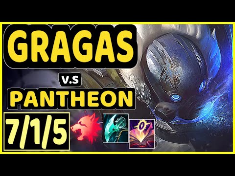ELYOYA (GRAGAS) vs PANTHEON - 7/1/5 KDA JUNGLE GAMEPLAY - EUW Ranked DIAMOND