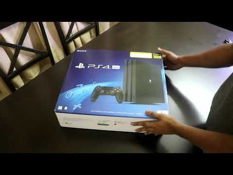 PS4 Pro bundle Unboxing, God of War, Last of Us remastered (two controllers)