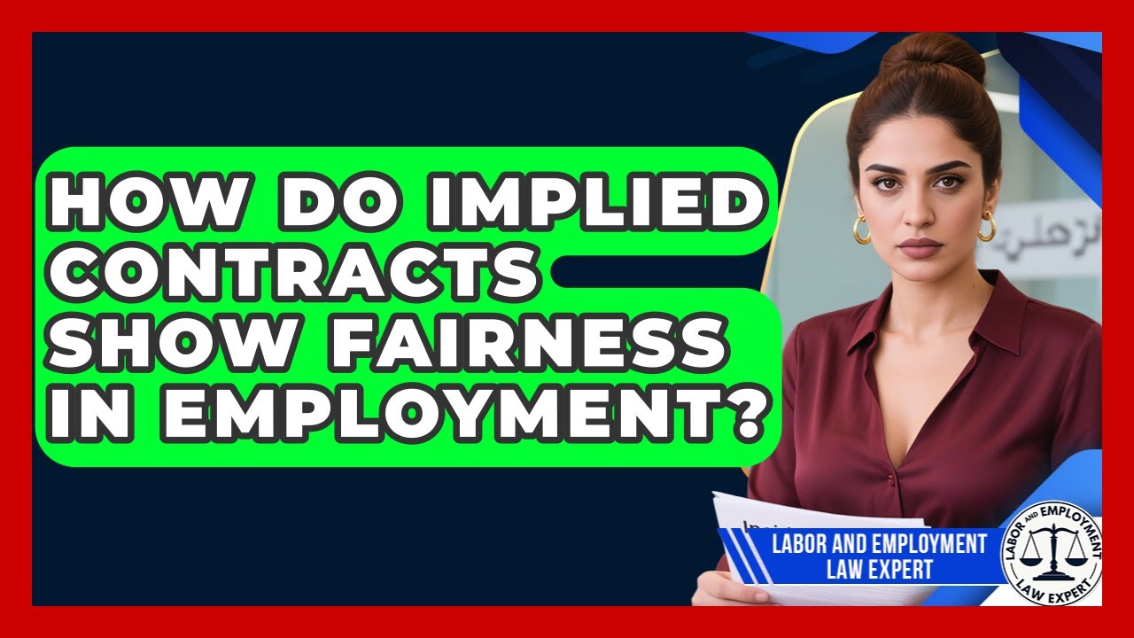 How Do Implied Contracts Show Fairness In Employment? - Labor and Employment Law Expert