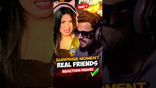 Surprise hi mil gaya 🎀😍 Realfriend prank test 😭 #shorts #freefire #garenafreefire #funny #viralvideo