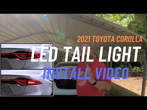 Install Toyota Corolla LED Tail Lights