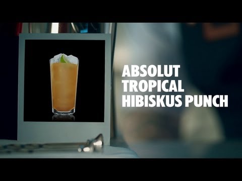 ABSOLUT TROPICAL HIBISKUS PUNCH DRINK RECIPE - HOW TO MIX