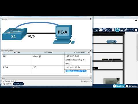 1.1.7 Packet Tracer - Basic Switch Configuration - Physical Mode بالعربي