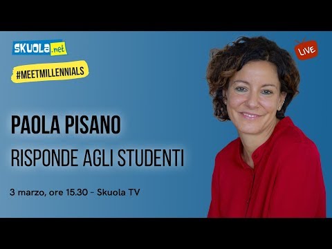 Skuola.net interroga il Ministro per l'Innovazione Paola Pisano - #MeetMillennials