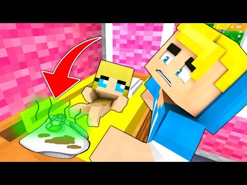 CAMBIO IL PANNOLINO A DOLCINA SPORCO DI... - Minecraft ITA