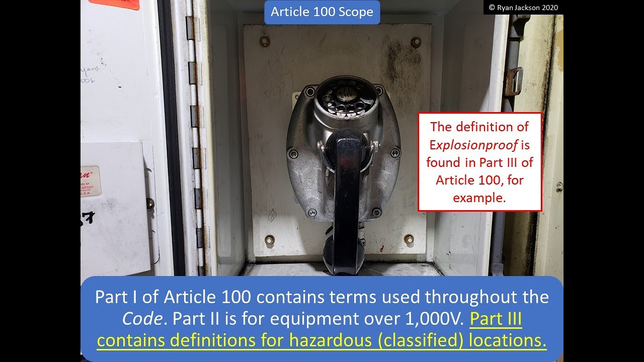 Introduction to Article 100 (Definitions) of the NEC