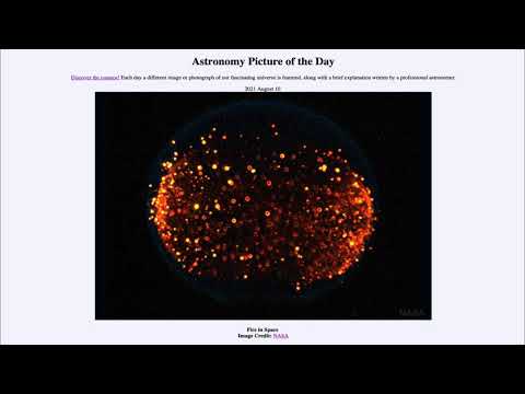 2021 August 10 - Fire in Space