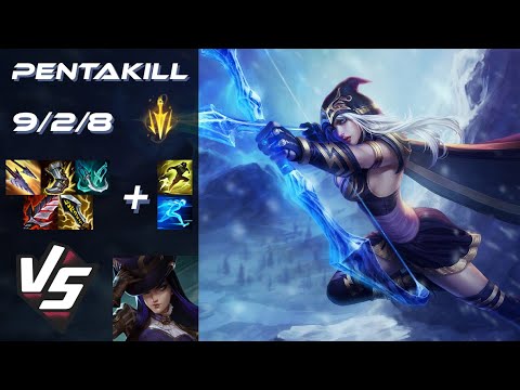 BOTTOM Ashe vs Caitlyn [PENTAKILL] - EU Challenger Patch 25.24