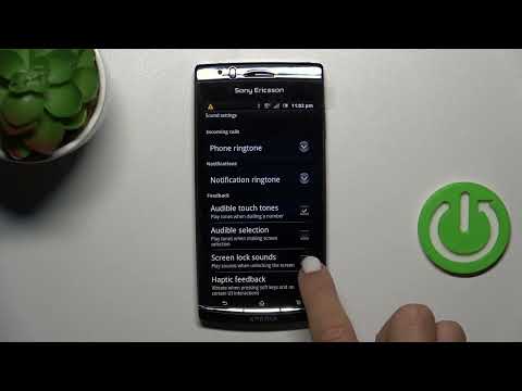 How to Turn On & Turn Off the Screen Locking Sounds on a SONY ERICSSON Xperia Arc S