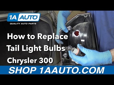How to Replace Tail Light Bulbs 05-10 Chrysler 300