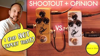 Video thumbnail for Shootout + Opinion: MOSKY AUDIO GOLDEN HORSE vs. SILVER HORSE (Klon Centaur like Overdrives) by Made by Miike