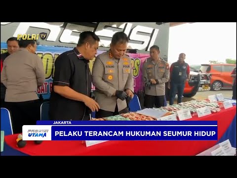 SAT NARKOBA POLRES METRO BEKASI KOTA AMANKAN RIBUAN BUTIR PIL EKSTASI JENIS BARU