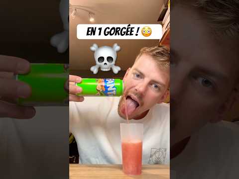 Je Suis Né Sans Glotte ! 🤯 Je ne dois pas  avaler ! 😮 #fanta #soda #boire #vite