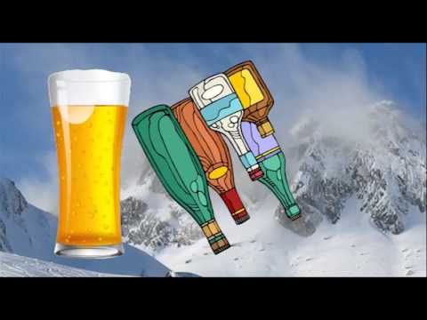 Eine Huette und ein Bier