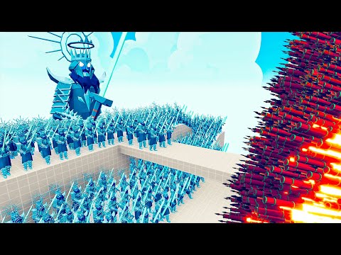 100x ICE KING + 3x GIANT vs 3x EVERY GOD - Totally Accurate Battle Simulator TABS
