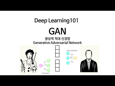 [Deep Learning 101] GAN 생성적 적대 신경망 Generative Adversarial Network