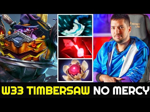 W33 Mid Timbersaw -  Perfect Counterpick destroy Enemies 7.25 Dota 2