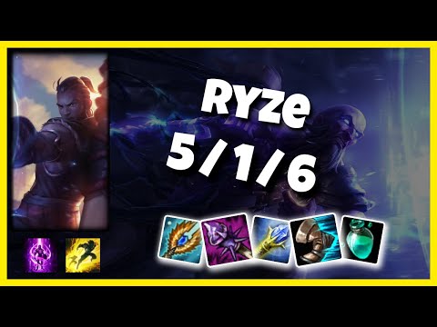 EU Challenger Ryze TOP (5/1/6) vs VLADIMIR Gameplay Replay - Patch 10.19